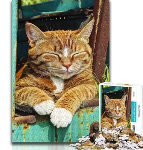Bauernhofkatzen-Puzzle 1000 Teile für Teenager-Geschenke, Quizspiel, Wanddekoration, einzigartige Geburtstags, 50x75cm Bauernhofkatzen-Puzzle 1000 Teile für Teenager-Geschenke, Quizspiel, Wanddekoration, einzigartige Geburtstags, 50x75cm von FLKFDOZ