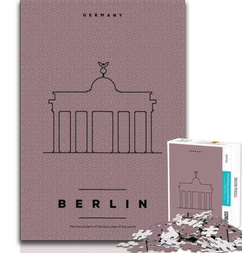 Berlin, Deutschland-Puzzle, 1000 Teile für Erwachsene, Lernspiel, Herausforderung, Spielzeug, Wanddekoration, einzigartige Geburtstags, 50x75cm Berlin, Deutschland-Puzzle, 1000 Teile für Erwachsene, Lernspiel, Herausforderung, Spielzeug, Wanddekoration, einzigartige Geburtstags, 50x75cm von FLKFDOZ