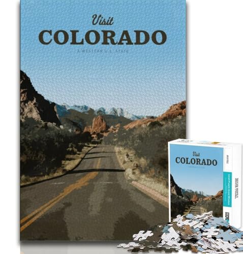 Besuchen Sie Colorado, Puzzle für Erwachsene, 1000 Teile, anspruchsvolles Spiel und Familienspiel, ganze Familie, 50x75cm Besuchen Sie Colorado, Puzzle für Erwachsene, 1000 Teile, anspruchsvolles Spiel und Familienspiel, ganze Familie, 50x75cm von FLKFDOZ