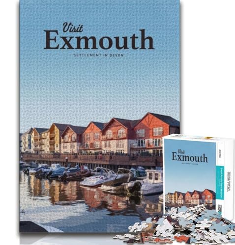 Besuchen Sie Exmouth, Puzzle für Teenager, 1000 Teile, anspruchsvolles Spiel, Geschenke für die ganze Familie, 38x52cm Besuchen Sie Exmouth, Puzzle für Teenager, 1000 Teile, anspruchsvolles Spiel, Geschenke für die ganze Familie, 38x52cm von FLKFDOZ
