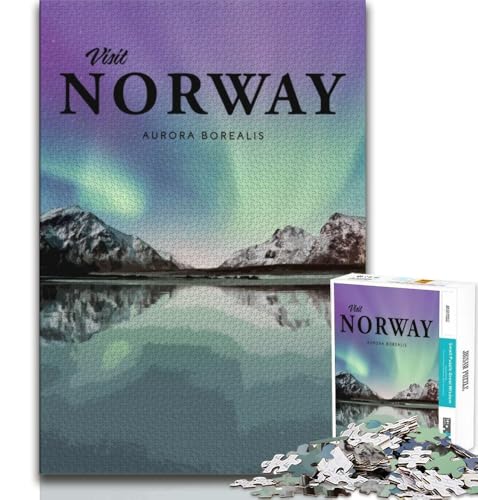 Besuchen Sie Norwegen-Puzzle 1000 Teile für Erwachsene und Jugendliche, anspruchsvolles Spiel und Familienspiel, ganze Familie, 50x75cm Besuchen Sie Norwegen-Puzzle 1000 Teile für Erwachsene und Jugendliche, anspruchsvolles Spiel und Familienspiel, ganze Familie, 50x75cm von FLKFDOZ