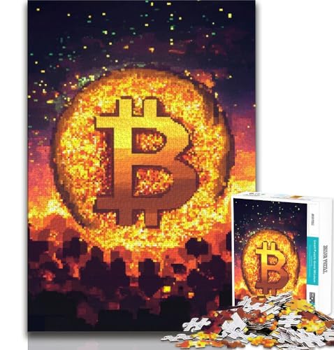 Bitcoin-Logo-Puzzle für Teenager, 2000 Teile, hilft dem Gehirn, süchtig machendes Spielzeug zu trainieren, um Geduld zu fördern, tolles Geschenk, 70x100cm Bitcoin-Logo-Puzzle für Teenager, 2000 Teile, hilft dem Gehirn, süchtig machendes Spielzeug zu trainieren, um Geduld zu fördern, tolles Geschenk, 70x100cm von FLKFDOZ