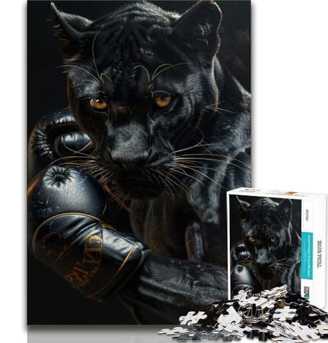 Black Leopard Boxer Puzzle für Teenager, 2000 Teile, Familienspaßspiele, ganze Familie, 70x100cm Black Leopard Boxer Puzzle für Teenager, 2000 Teile, Familienspaßspiele, ganze Familie, 70x100cm von FLKFDOZ