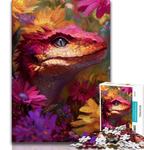 Blumendrachenbaby 1000-teiliges Puzzle für Erwachsene, Geschenke für Lernspiele, Herausforderungsspielzeug, einzigartige Heimdekoration und Geschenke, 50x75cm Blumendrachenbaby 1000-teiliges Puzzle für Erwachsene, Geschenke für Lernspiele, Herausforderungsspielzeug, einzigartige Heimdekoration und Geschenke, 50x75cm von FLKFDOZ