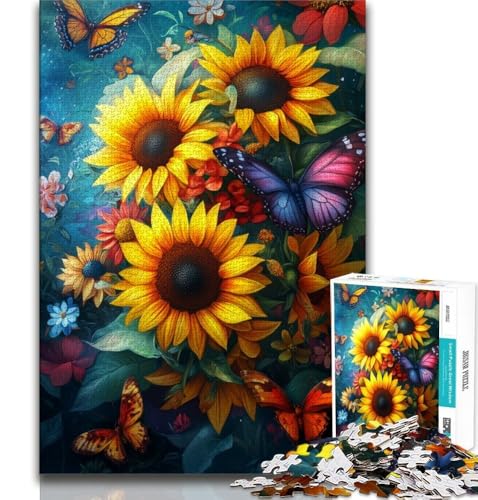 Blumenkunst-Puzzle 2000 Teile für Erwachsene, anspruchsvolles Spiel und Familienspiel, ganze Familie, 70x100cm von FLKFDOZ