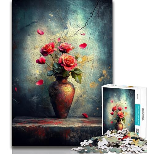 Blumenkunst-Puzzles für Erwachsene und Jugendliche, anspruchsvolles Spiel und Familienspiel, ganze Familie, 70x100cm Blumenkunst-Puzzles für Erwachsene und Jugendliche, anspruchsvolles Spiel und Familienspiel, ganze Familie, 70x100cm von FLKFDOZ