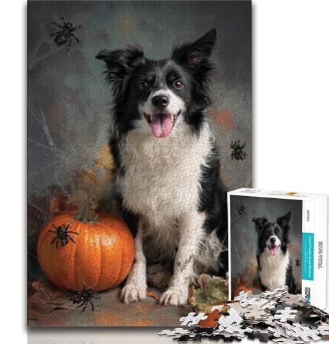 Border Collie Puzzle 1000 Teile für Erwachsene und Jugendliche, Spielzeug, Lernspiele, Stressabbau, tolle Geschenke und Spielzeuge, 50x75cm Border Collie Puzzle 1000 Teile für Erwachsene und Jugendliche, Spielzeug, Lernspiele, Stressabbau, tolle Geschenke und Spielzeuge, 50x75cm von FLKFDOZ