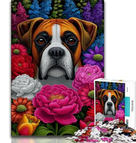 Boxer-Hunde-Puzzle für Teenager, 1000 Teile, dekomprimierendes intellektuelles Lernspielzeug, Geburtstagsgeschenk, Geschenke, Wandkunst, 38x52cm Boxer-Hunde-Puzzle für Teenager, 1000 Teile, dekomprimierendes intellektuelles Lernspielzeug, Geburtstagsgeschenk, Geschenke, Wandkunst, 38x52cm von FLKFDOZ