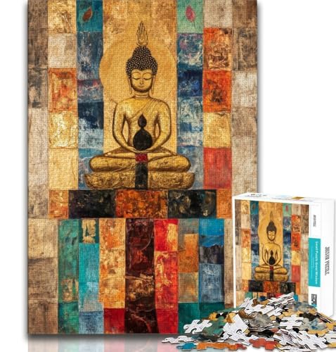 Buddha Art Puzzle für Teenager, 1000 Teile, Stressabbau, schwierige Herausforderung, stärkt die Liebe zwischen Paaren, 38x52cm Buddha Art Puzzle für Teenager, 1000 Teile, Stressabbau, schwierige Herausforderung, stärkt die Liebe zwischen Paaren, 38x52cm von FLKFDOZ