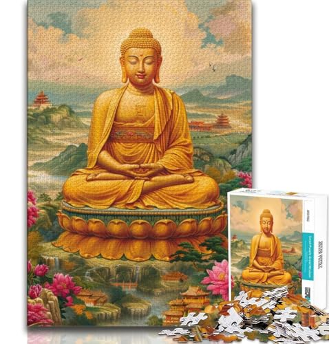 Buddha-Statuen-Puzzle für Erwachsene, 2000-teiliges Puzzle, Denkspiel, Wanddekoration, einzigartige Geburtstags, 70x100cm Buddha-Statuen-Puzzle für Erwachsene, 2000-teiliges Puzzle, Denkspiel, Wanddekoration, einzigartige Geburtstags, 70x100cm von FLKFDOZ