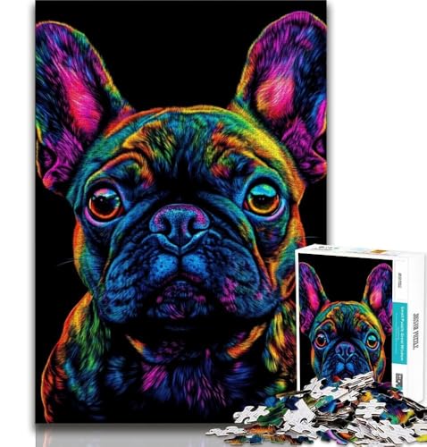 Bulldoggen-Puzzle für Erwachsene, 1000 Teile, anspruchsvolles Spiel und Familienspiel, ganze Familie, 38x52cm Bulldoggen-Puzzle für Erwachsene, 1000 Teile, anspruchsvolles Spiel und Familienspiel, ganze Familie, 38x52cm von FLKFDOZ