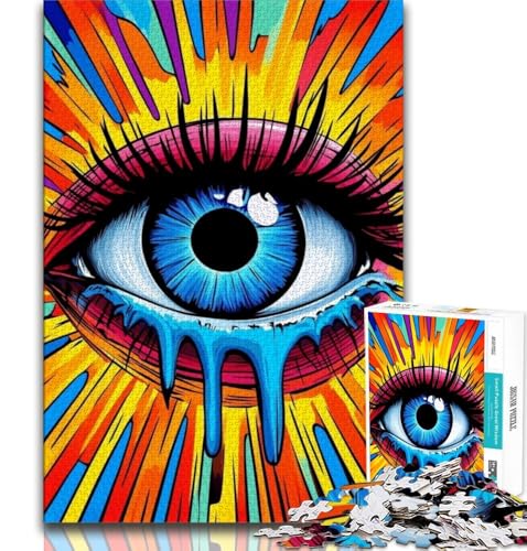 Bunte Augen 1000-teiliges Puzzle für Erwachsene und Jugendliche, Quizspiel, Wanddekoration, einzigartige Geburtstags, 38x52cm Bunte Augen 1000-teiliges Puzzle für Erwachsene und Jugendliche, Quizspiel, Wanddekoration, einzigartige Geburtstags, 38x52cm von FLKFDOZ