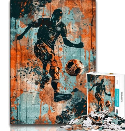 Bunte Fußball-Puzzles für Erwachsene, 1000 Teile, Staycation, Zeit totschlagen, jedes Teil ist einzigartig – anspruchsvolles Familienspiel, 38x26cm Bunte Fußball-Puzzles für Erwachsene, 1000 Teile, Staycation, Zeit totschlagen, jedes Teil ist einzigartig – anspruchsvolles Familienspiel, 38x26cm von FLKFDOZ