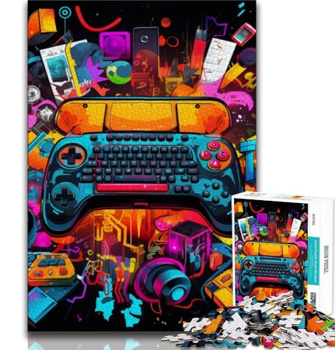 Bunte Gamepad-Puzzles 1000 Teile für Erwachsene und Jugendliche, Spielzeug, Lernspiele, Stressabbau, tolle Geschenke und Spielzeuge, 50x75cm Bunte Gamepad-Puzzles 1000 Teile für Erwachsene und Jugendliche, Spielzeug, Lernspiele, Stressabbau, tolle Geschenke und Spielzeuge, 50x75cm von FLKFDOZ