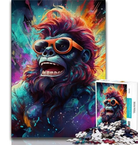 Bunte Gorillas-Puzzles 1000 Teile für Erwachsene und Jugendliche, Spielzeug, Lernspiele, Stressabbau, tolle Geschenke und Spielzeuge, 50x75cm Bunte Gorillas-Puzzles 1000 Teile für Erwachsene und Jugendliche, Spielzeug, Lernspiele, Stressabbau, tolle Geschenke und Spielzeuge, 50x75cm von FLKFDOZ