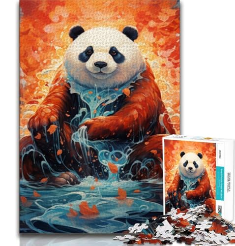 Bunter Panda, 2000-teiliges Puzzle für Erwachsene und Jugendliche, Lernspiele, Heimdekoration, Geschenk für die ganze Familie, 70x100cm von FLKFDOZ