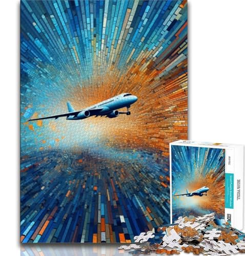 Buntes Flugzeug-Puzzle für Erwachsene, 1000 Teile, Staycation, Zeit totschlagen, jedes Teil ist einzigartig – anspruchsvolles Familienspaßspiel, 38x26cm Buntes Flugzeug-Puzzle für Erwachsene, 1000 Teile, Staycation, Zeit totschlagen, jedes Teil ist einzigartig – anspruchsvolles Familienspaßspiel, 38x26cm von FLKFDOZ