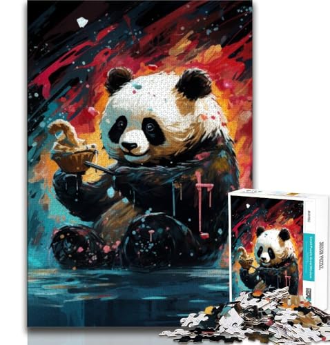 Buntes Tier-Panda-Puzzle für Erwachsene, 2000 Teile, schwierige, anspruchsvolle Familienaktivitätsspiele, DIY-Spielzeug für Heim-Wanddekorationsgeschenke, 70x100cm von FLKFDOZ