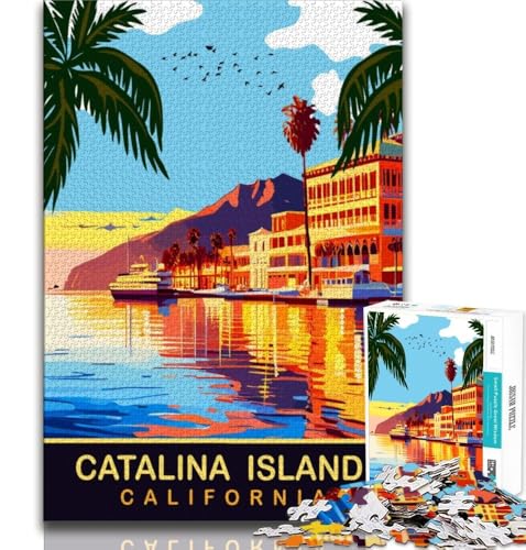 Catalina Waterfront Puzzle 1000 Teile für Teenager-Geschenke, Quizspiel, Wanddekoration, einzigartige Geburtstags, 38x26cm Catalina Waterfront Puzzle 1000 Teile für Teenager-Geschenke, Quizspiel, Wanddekoration, einzigartige Geburtstags, 38x26cm von FLKFDOZ