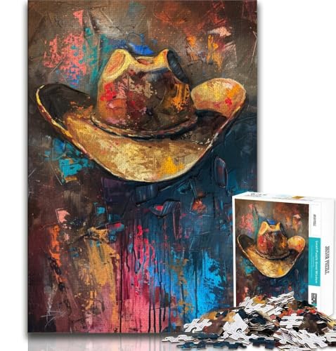 Cowboyhut-Puzzle mit 2000 Teilen für Erwachsene, Geschenke, anspruchsvolle Familienaktivitätsspiele, DIY-Spielzeug für die Wanddekoration zu Hause, Geschenke, 70x100cm Cowboyhut-Puzzle mit 2000 Teilen für Erwachsene, Geschenke, anspruchsvolle Familienaktivitätsspiele, DIY-Spielzeug für die Wanddekoration zu Hause, Geschenke, 70x100cm von FLKFDOZ