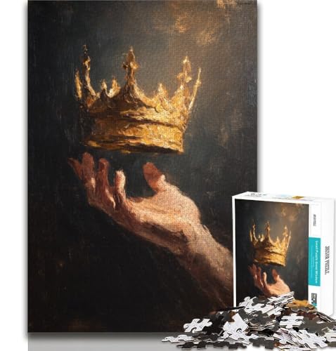 Crown Puzzles für Erwachsene 1000 Teile Puzzle, Denkspiel Wanddekoration Einzigartige Geburtstags 38x52cm Crown Puzzles für Erwachsene 1000 Teile Puzzle, Denkspiel Wanddekoration Einzigartige Geburtstags 38x52cm von FLKFDOZ