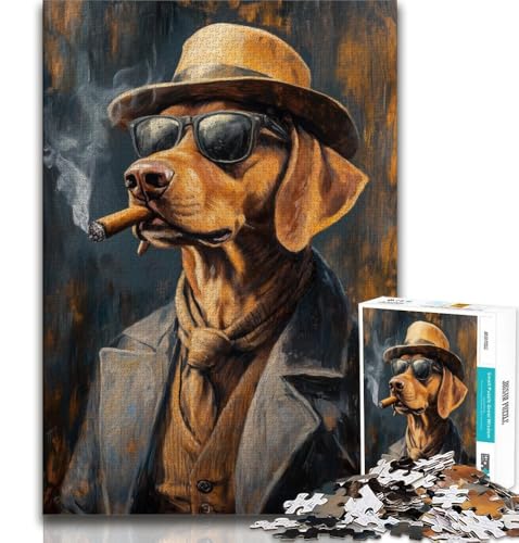 Dackel raucht Zigarette Puzzle 1000 Teile für Teenager Geschenke, Quizspiel Wanddekoration Einzigartige Geburtstags 50x75cm Dackel raucht Zigarette Puzzle 1000 Teile für Teenager Geschenke, Quizspiel Wanddekoration Einzigartige Geburtstags 50x75cm von FLKFDOZ