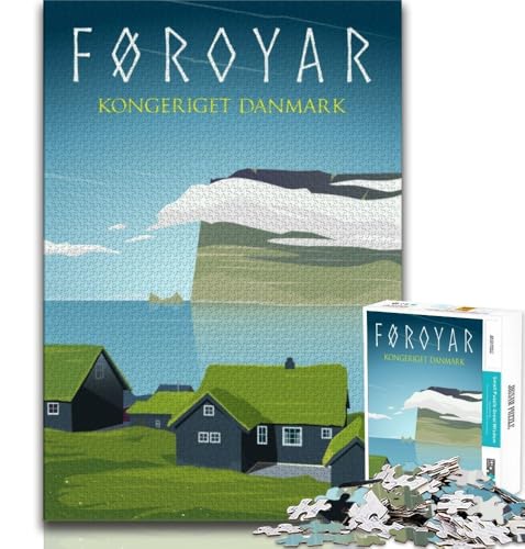 Dänemark-Puzzles für Erwachsene und Jugendliche, Puzzle, Spielzeug, Lernspiele, Stressabbau, tolle Geschenke und Spielzeuge, 38x26cm Dänemark-Puzzles für Erwachsene und Jugendliche, Puzzle, Spielzeug, Lernspiele, Stressabbau, tolle Geschenke und Spielzeuge, 38x26cm von FLKFDOZ