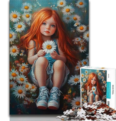Daisy Girl 1000-teiliges Puzzle für Erwachsene und Jugendliche, Quizspiel, Wanddekoration, einzigartige Geburtstags, 38x52cm Daisy Girl 1000-teiliges Puzzle für Erwachsene und Jugendliche, Quizspiel, Wanddekoration, einzigartige Geburtstags, 38x52cm von FLKFDOZ