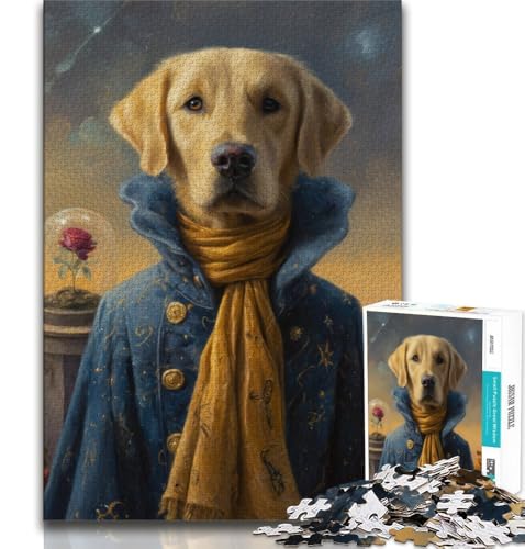 Der kleine Prinz, Hund, 1000-teiliges Puzzle für Teenager, Stressabbau, Zeitvertreib zu Hause, mit passendem Poster und Quizblatt, 38x52cm Der kleine Prinz, Hund, 1000-teiliges Puzzle für Teenager, Stressabbau, Zeitvertreib zu Hause, mit passendem Poster und Quizblatt, 38x52cm von FLKFDOZ