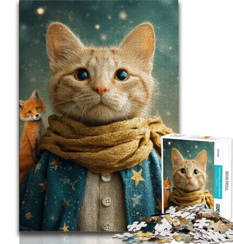 Der kleine Prinz, Katzen-Puzzle für Teenager, 1000 Teile, Lernspielzeug, Familienspiele, einzigartige Geburtstags- und Geschenkideen, 38x52cm Der kleine Prinz, Katzen-Puzzle für Teenager, 1000 Teile, Lernspielzeug, Familienspiele, einzigartige Geburtstags- und Geschenkideen, 38x52cm von FLKFDOZ