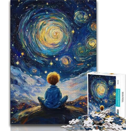 Der kleine Prinz des Nachthimmels, 1000-teiliges Puzzle für Erwachsene, entspannendes intellektuelles Lernspielzeug, Geburtstagsgeschenk, Geschenke, Wandkunst, 38x52cm Der kleine Prinz des Nachthimmels, 1000-teiliges Puzzle für Erwachsene, entspannendes intellektuelles Lernspielzeug, Geburtstagsgeschenk, Geschenke, Wandkunst, 38x52cm von FLKFDOZ