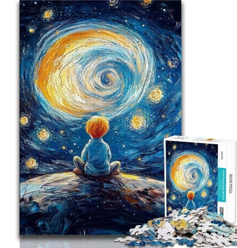 Der kleine Prinz des Nachthimmels, 1000-teiliges Puzzle für Jugendliche und Erwachsene, Spielzeug, Lernspiele, Stressabbau, Wunschliste mit Weihnachtsmann, 38x52cm Der kleine Prinz des Nachthimmels, 1000-teiliges Puzzle für Jugendliche und Erwachsene, Spielzeug, Lernspiele, Stressabbau, Wunschliste mit Weihnachtsmann, 38x52cm von FLKFDOZ