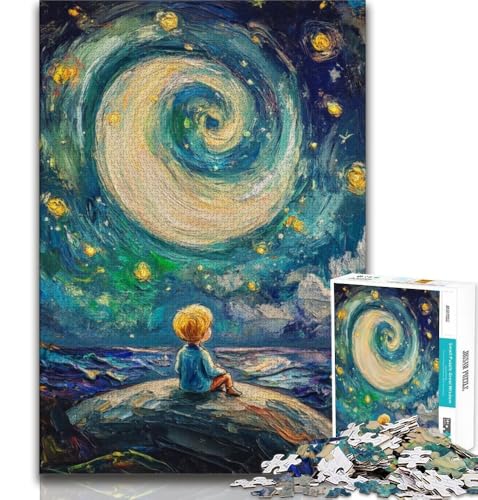 Der kleine Prinz des Nachthimmels, 1000-teiliges Puzzle für Teenager, Stressabbau, schwierige Herausforderung, stärkt die Liebe zwischen Paaren, 38x26cm Der kleine Prinz des Nachthimmels, 1000-teiliges Puzzle für Teenager, Stressabbau, schwierige Herausforderung, stärkt die Liebe zwischen Paaren, 38x26cm von FLKFDOZ