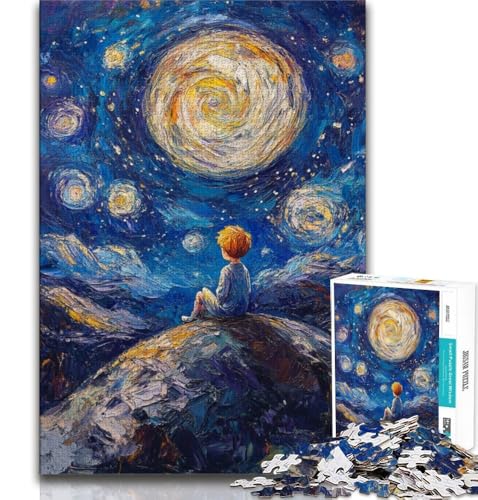 Der kleine Prinz des Nachthimmels, 2000-teiliges Puzzle für Erwachsene, entspannendes intellektuelles Lernspielzeug, Geburtstagsgeschenk, Geschenke, Wandkunst, 70x100cm von FLKFDOZ