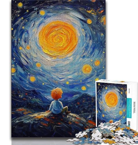 Der kleine Prinz des Nachthimmels, Puzzle für Erwachsene und Teenager, Entspannungsspiele, ganze Familie, 38x26cm Der kleine Prinz des Nachthimmels, Puzzle für Erwachsene und Teenager, Entspannungsspiele, ganze Familie, 38x26cm von FLKFDOZ
