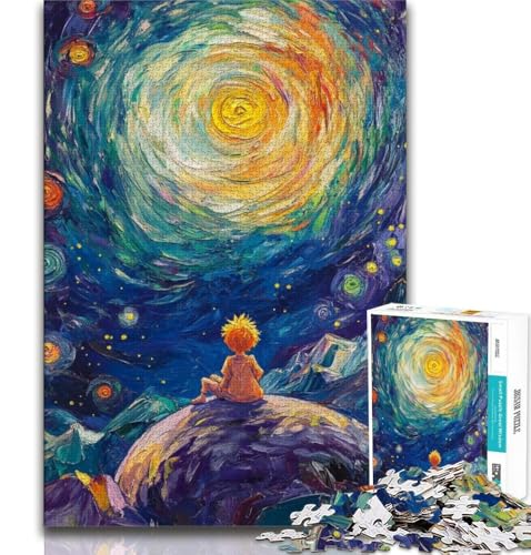 Der kleine Prinz des Nachthimmels Puzzle 1000 Teile für Erwachsene und Jugendliche, entspannendes intellektuelles Lernspielzeug, tolle Geschenke und Spielzeuge, 38x26cm Der kleine Prinz des Nachthimmels Puzzle 1000 Teile für Erwachsene und Jugendliche, entspannendes intellektuelles Lernspielzeug, tolle Geschenke und Spielzeuge, 38x26cm von FLKFDOZ