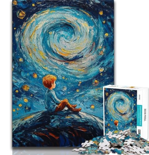 Der kleine Prinz des Nachthimmels – Puzzle für Teenager, anspruchsvoll zu vervollständigen, Aber lustig und humorvoll, mit passendem Poster und Quizblatt, 50x75cm Der kleine Prinz des Nachthimmels – Puzzle für Teenager, anspruchsvoll zu vervollständigen, Aber lustig und humorvoll, mit passendem Poster und Quizblatt, 50x75cm von FLKFDOZ