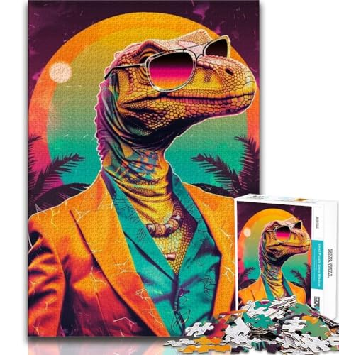 Dinosaurier-Puzzle für Erwachsene, 1000 Teile, anspruchsvolles Spiel, Geschenke, ganze Familie, 50x75cm Dinosaurier-Puzzle für Erwachsene, 1000 Teile, anspruchsvolles Spiel, Geschenke, ganze Familie, 50x75cm von FLKFDOZ
