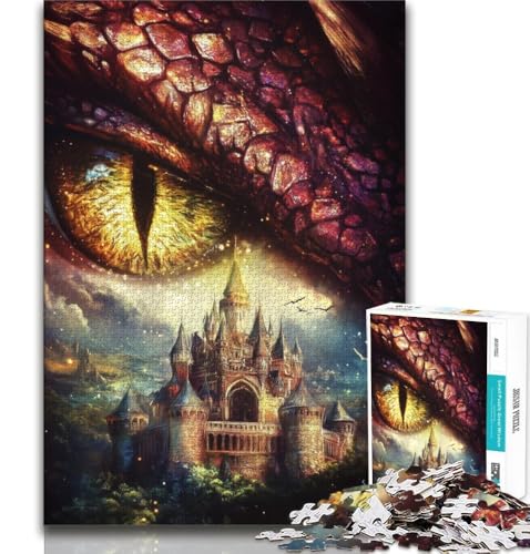 Dragon Eye Castle Puzzle 2000 Teile für Teenager, anspruchsvolles Spiel und Familienspiel, Wanddekoration, einzigartige Geburtstags, 70x100cm Dragon Eye Castle Puzzle 2000 Teile für Teenager, anspruchsvolles Spiel und Familienspiel, Wanddekoration, einzigartige Geburtstags, 70x100cm von FLKFDOZ