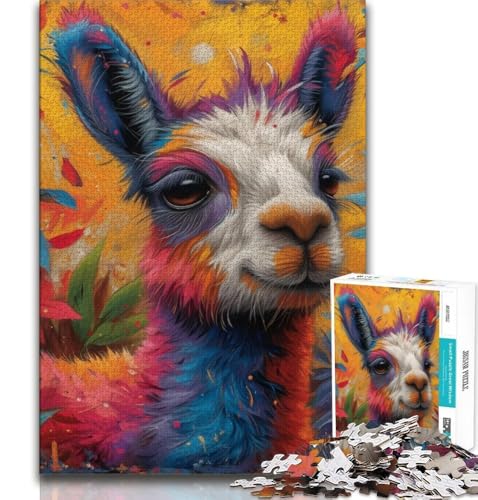 Dschungel-Alpaka-Puzzle mit 1000 Teilen für Erwachsene und Jugendliche, Denkspiel, Wanddekoration, einzigartige Geburtstags, 38x52cm Dschungel-Alpaka-Puzzle mit 1000 Teilen für Erwachsene und Jugendliche, Denkspiel, Wanddekoration, einzigartige Geburtstags, 38x52cm von FLKFDOZ