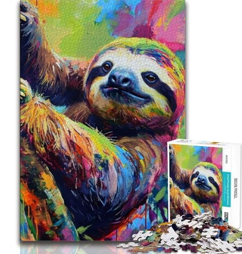 Dschungelfaultier 1000 Teile Puzzle für Jugendliche und Erwachsene, Spielzeug, Lernspiele, Stressabbau, tolle Geschenke und Spielzeuge, 38x52cm Dschungelfaultier 1000 Teile Puzzle für Jugendliche und Erwachsene, Spielzeug, Lernspiele, Stressabbau, tolle Geschenke und Spielzeuge, 38x52cm von FLKFDOZ