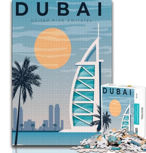 Dubai City VAE Reise-Puzzle 1000 Teile für Erwachsene und Jugendliche, anspruchsvolles Spiel und Familienspiel, ganze Familie, 38x52cm Dubai City VAE Reise-Puzzle 1000 Teile für Erwachsene und Jugendliche, anspruchsvolles Spiel und Familienspiel, ganze Familie, 38x52cm von FLKFDOZ