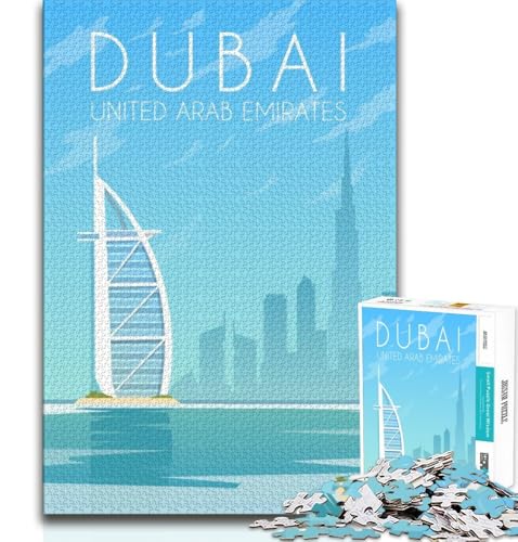 Dubai-Puzzle 2000 Teile für Teenager-Geschenke, Quizspiel, Wanddekoration, einzigartige Geburtstags, 70x100cm Dubai-Puzzle 2000 Teile für Teenager-Geschenke, Quizspiel, Wanddekoration, einzigartige Geburtstags, 70x100cm von FLKFDOZ