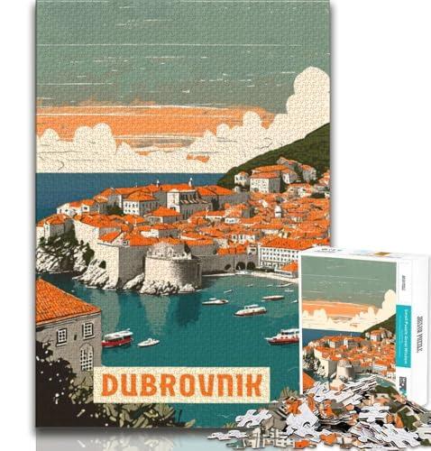 Dubrovnik Puzzle 2000 Teile für Teenager-Geschenke, Quizspiel, Wanddekoration, einzigartige Geburtstags, 70x100cm Dubrovnik Puzzle 2000 Teile für Teenager-Geschenke, Quizspiel, Wanddekoration, einzigartige Geburtstags, 70x100cm von FLKFDOZ
