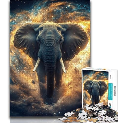 Elefanten-Puzzle 1000 Teile für Erwachsene und Jugendliche, Spielzeug, Lernspiele, Stressabbau, tolle Geschenke und Spielzeuge, 50x75cm Elefanten-Puzzle 1000 Teile für Erwachsene und Jugendliche, Spielzeug, Lernspiele, Stressabbau, tolle Geschenke und Spielzeuge, 50x75cm von FLKFDOZ