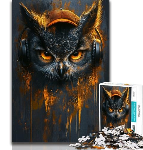 Eule 1000 Teile Puzzle für Jugendliche und Erwachsene, Spielzeug, Lernspiele, Stressabbau, tolle Geschenke und Spielzeuge, 38x52cm Eule 1000 Teile Puzzle für Jugendliche und Erwachsene, Spielzeug, Lernspiele, Stressabbau, tolle Geschenke und Spielzeuge, 38x52cm von FLKFDOZ