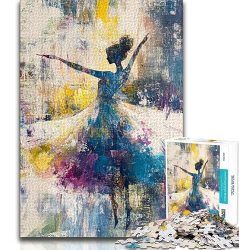 Fantasy-Ballett-Puzzle, 1000 Teile, für Teenager, Lernspiele, Heimdekoration, als Geschenk für die ganze Familie, 38x26cm Fantasy-Ballett-Puzzle, 1000 Teile, für Teenager, Lernspiele, Heimdekoration, als Geschenk für die ganze Familie, 38x26cm von FLKFDOZ
