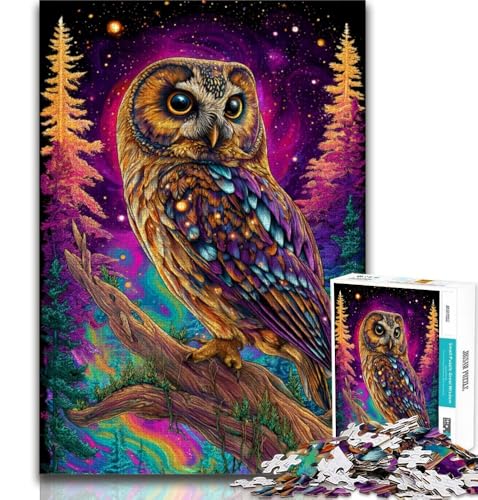 Fantasy-Eulen-Puzzle, 1000 Teile, für Teenager, Geschenke, Spielzeug, Lernspiele, Stressabbau, tolle Geschenke und Spielzeuge, 50x75cm Fantasy-Eulen-Puzzle, 1000 Teile, für Teenager, Geschenke, Spielzeug, Lernspiele, Stressabbau, tolle Geschenke und Spielzeuge, 50x75cm von FLKFDOZ