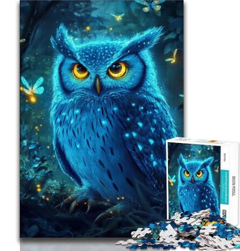 Fantasy-Eulen-Puzzle für Teenager, 1000 Teile, dekomprimierendes intellektuelles Lernspielzeug, Geburtstagsgeschenk, Geschenke, Wandkunst, 38x26cm Fantasy-Eulen-Puzzle für Teenager, 1000 Teile, dekomprimierendes intellektuelles Lernspielzeug, Geburtstagsgeschenk, Geschenke, Wandkunst, 38x26cm von FLKFDOZ