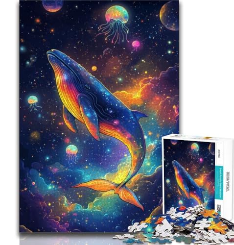 Fantasy-Wal-Puzzle für Erwachsene, 1000-teiliges Puzzle, Denkspiel, Wanddekoration, einzigartige Geburtstags, 38x26cm Fantasy-Wal-Puzzle für Erwachsene, 1000-teiliges Puzzle, Denkspiel, Wanddekoration, einzigartige Geburtstags, 38x26cm von FLKFDOZ